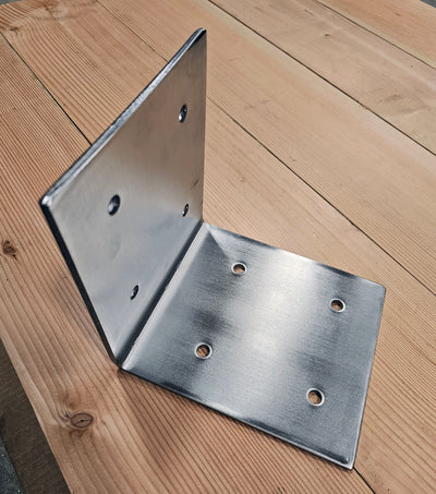 A fine example of a heavy duty stainless angle bracket